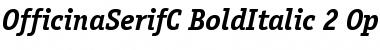 OfficinaSerifC Bold Italic