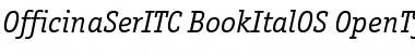 Officina Serif ITC Book Italic OS