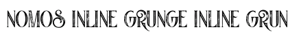 Nomos Inline Grunge Inline Grunge font free download