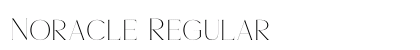 Noracle Regular font free download