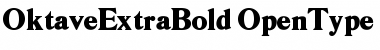 OktaveExtraBold Regular Font