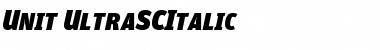 Unit-UltraSCItalic Regular Font