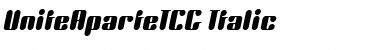 UniteAparteICG Medium Italic Font