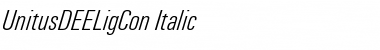 UnitusDEELigCon Italic
