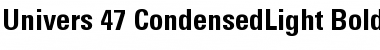 Univers 47 CondensedLight Font