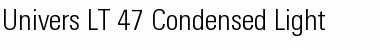 Download Univers LT 47 CondensedLt Font