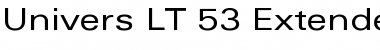 Univers LT 53 Extended Regular Font