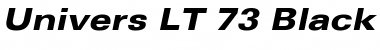 Univers LT 73 BlackExtended Italic