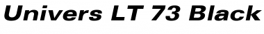 Download Univers LT 73 BlackExtended Font