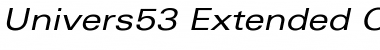 Univers53-Extended RomanItalic Font