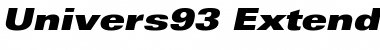 Univers93-ExtendedExtraBlack Font