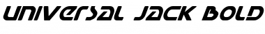 Universal Jack Bold Italic Font
