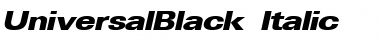 Download UniversalBlack Font