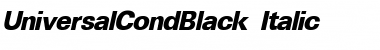 UniversalCondBlack Font