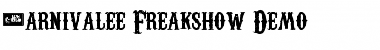 Carnivalee Freakshow Demo Regular Font