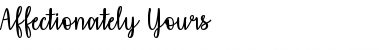 Download Affectionately Yours Font