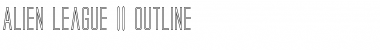 Alien League II Outline Regular Font