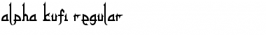 alpha kufi regular Regular Font