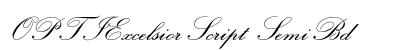 OPTIExcelsiorScript SemiBd preview