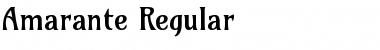 Amarante Regular Font
