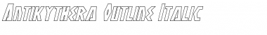 Antikythera Outline Italic Font