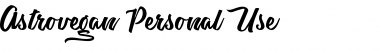 Astrovegan Personal Use Regular Font