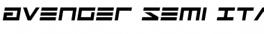 Avenger Semi-Italic Font