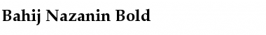 Bahij Nazanin Bold Font