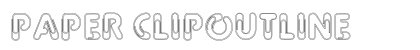Paper ClipOutline (OpenType) Font Preview Paper ClipOutline (OpenType) Font Preview