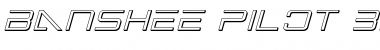 Banshee Pilot 3D Italic Italic Font