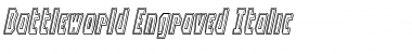 Battleworld Engraved Italic Font