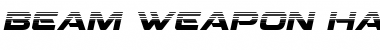 Download Beam Weapon Halftone Italic Font
