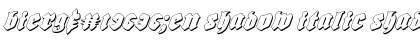 Bierg䲴en Shadow Italic Font