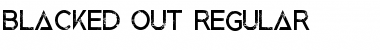 Blacked Out Regular Font