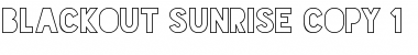 Blackout Sunrise Font