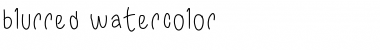 blurred watercolor Regular Font