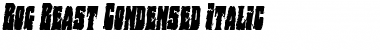 Download Bog Beast Condensed Italic Font