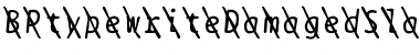 BPtypewriteDamagedSlashed Italic Font