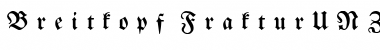 Breitkopf FrakturUNZ1L Italic Font