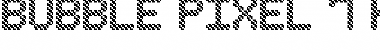Bubble Pixel-7 Hatch Regular Font