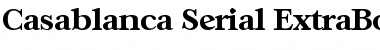 Casablanca-Serial-ExtraBold Regular Font