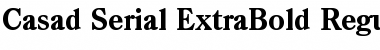 Casad-Serial-ExtraBold Regular Font