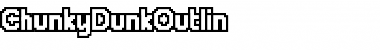 ChunkyDunkOutlin Medium Font