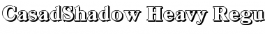 CasadShadow-Heavy Regular Font