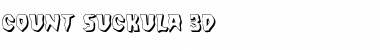 Count Suckula 3D Regular Font