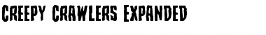 Creepy Crawlers Expanded Expanded Font