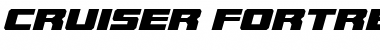 Cruiser Fortress Semi-Italic Semi-Italic Font