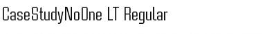 CaseStudyNoOne LT Regular Font