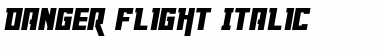 Download Danger Flight Italic Font