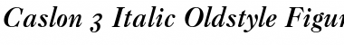 Caslon 3 RomanSC Italic